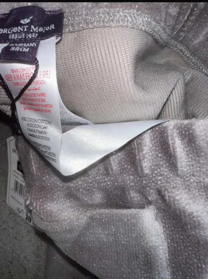 Legging/pantalon chaud gris pailletée Sergent Major - photo numéro 2