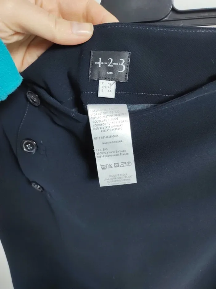 Jupe noire 123Paris taille 42 - photo numéro 3