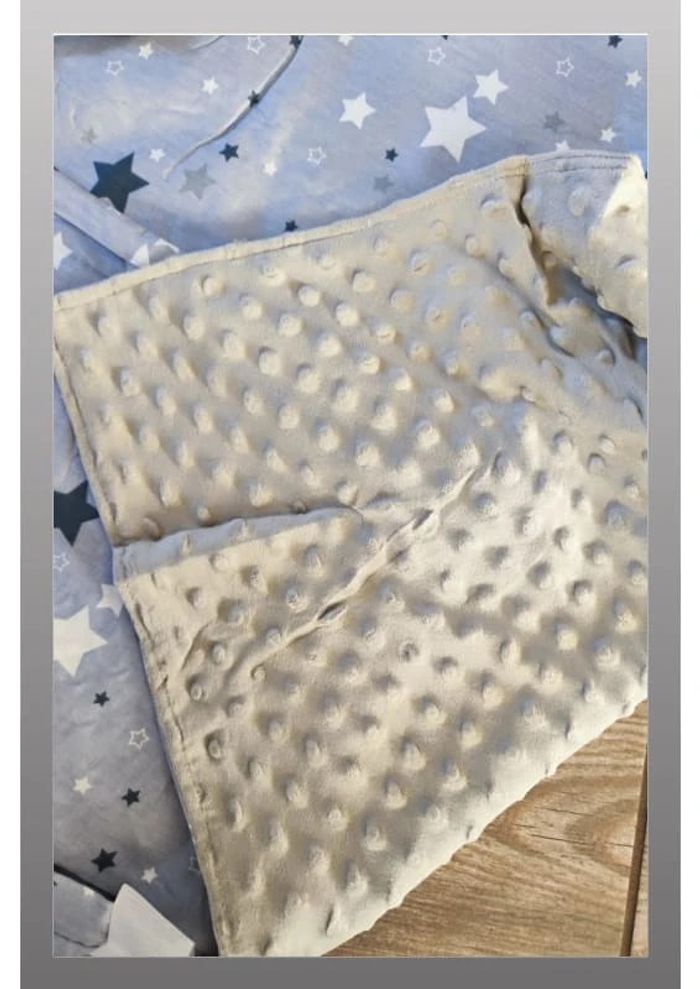 Lot de 5 éléments bleu et gris avec étoile 100x60x15 cm babynest Xanthos home - photo numéro 5