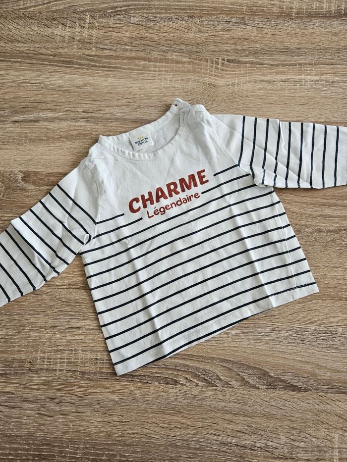 T-shirt manches longues Tape à l'œil 12 mois