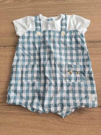 Combishort bébé petit bateau