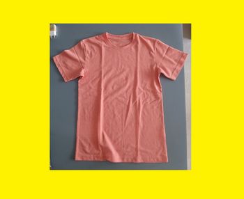 Tee shirt manche courte orange
