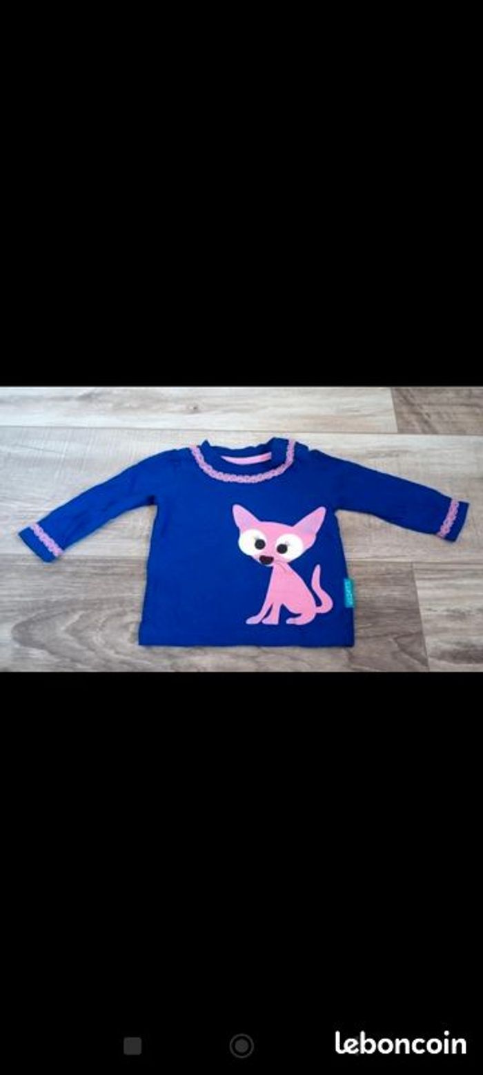 Lot t shirt manches longues filles 3/6 mois - photo numéro 2
