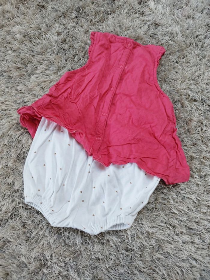 Jolie tenue style robe short sergent major 6 mois fille - photo numéro 3