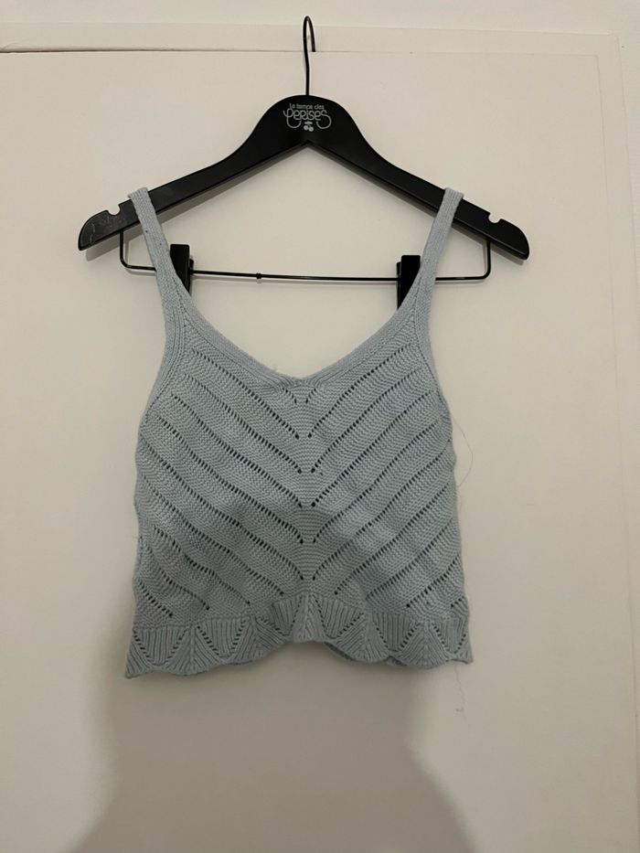 Haut court bleu clair - photo numéro 2