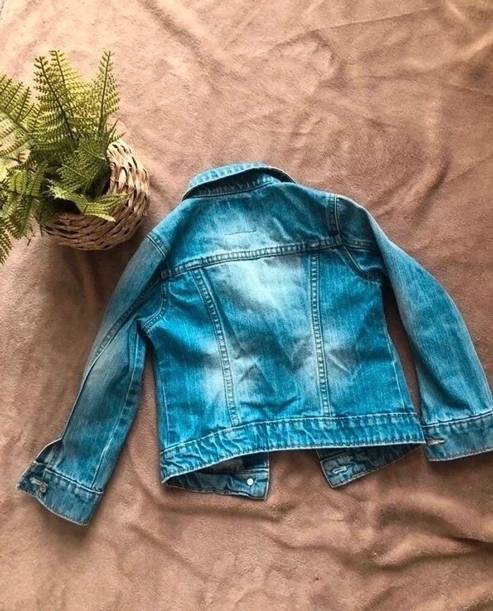 Veste en jean bleu fille Kiabi - photo numéro 6