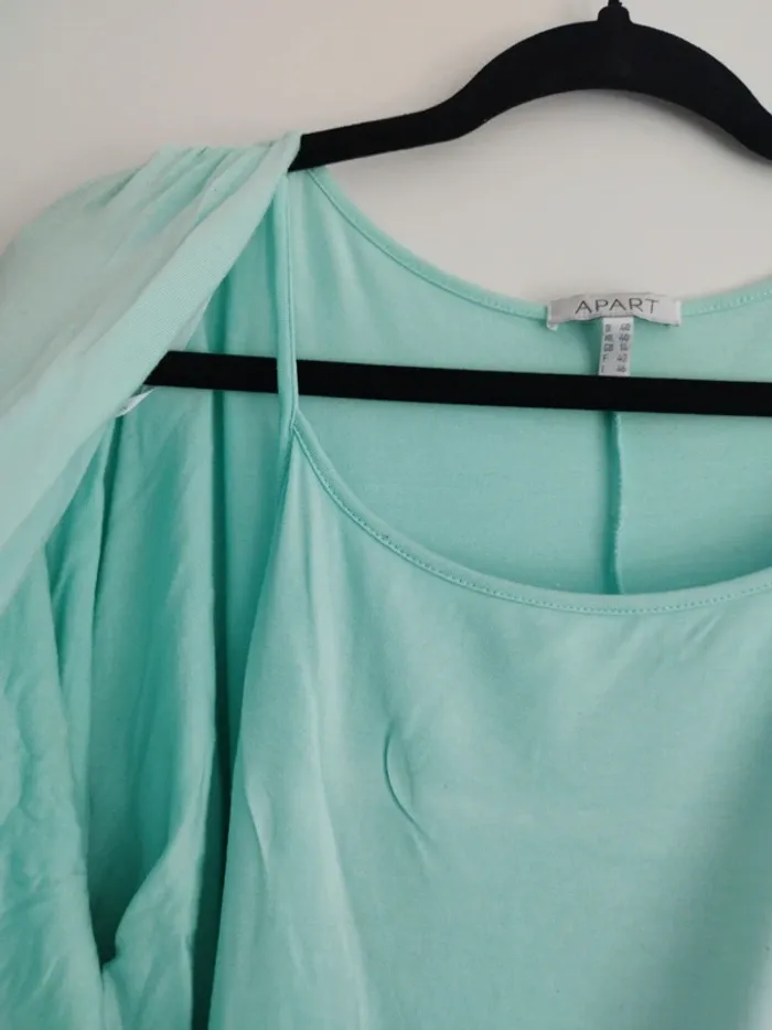 Blouse turquoise "Apart" - Taille 42 - photo numéro 4
