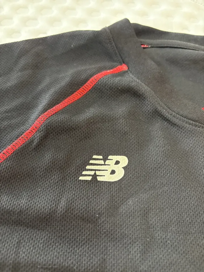 T-shirt de sport pour homme New balance taille L noir - photo numéro 3