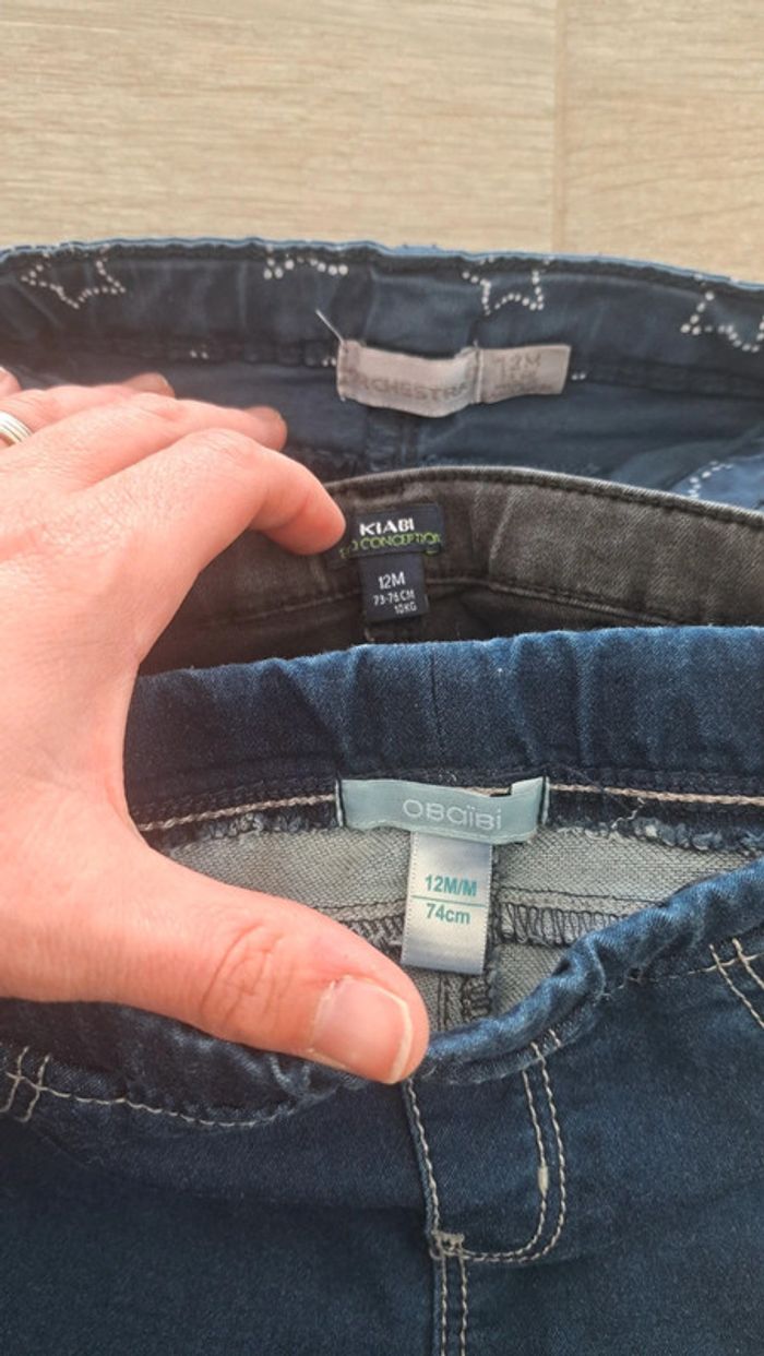 Lot 3 pantalons jeans - photo numéro 5