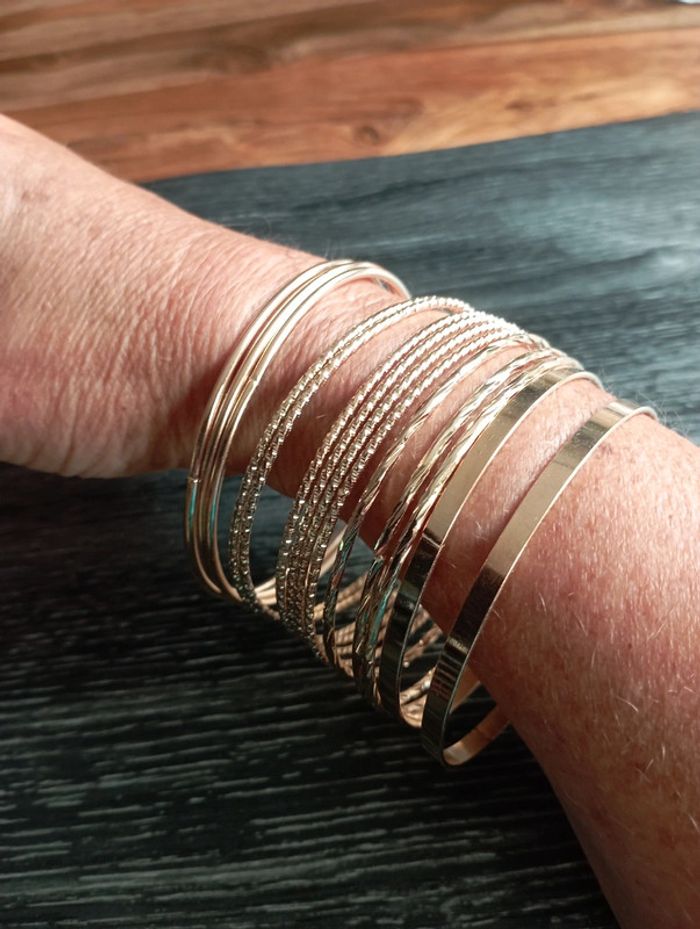 Lot de 14 joncs acier doré - photo numéro 6