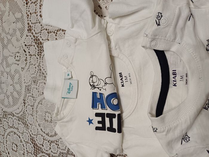 5 tee shirts manches longues garçons Taille 1 mois - photo numéro 2