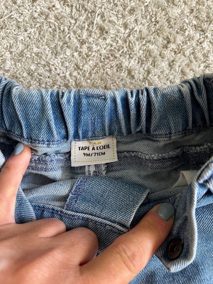 Jeans bleu clair taille 9 mois marque Tape à l’œil - photo numéro 7