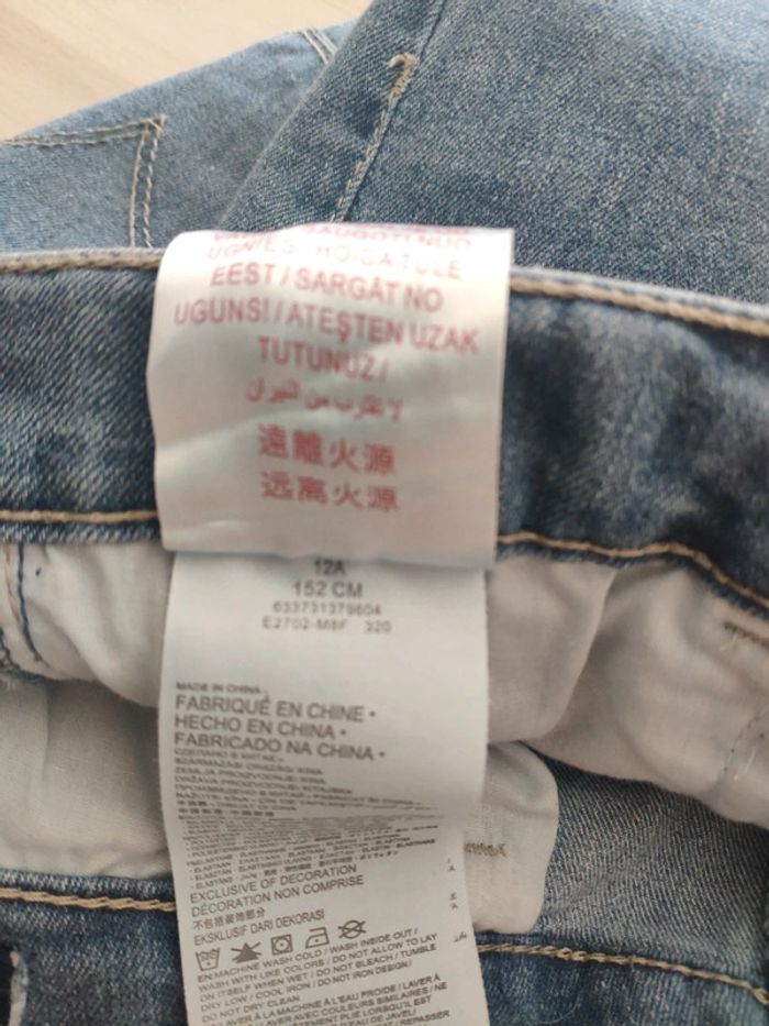 Jean Levi's 710 super skinny 12 ans fille ou garçon mixte comme neuf - photo numéro 6