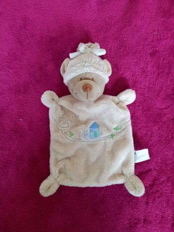 Doudou Ours avec bonnet Nicotoy