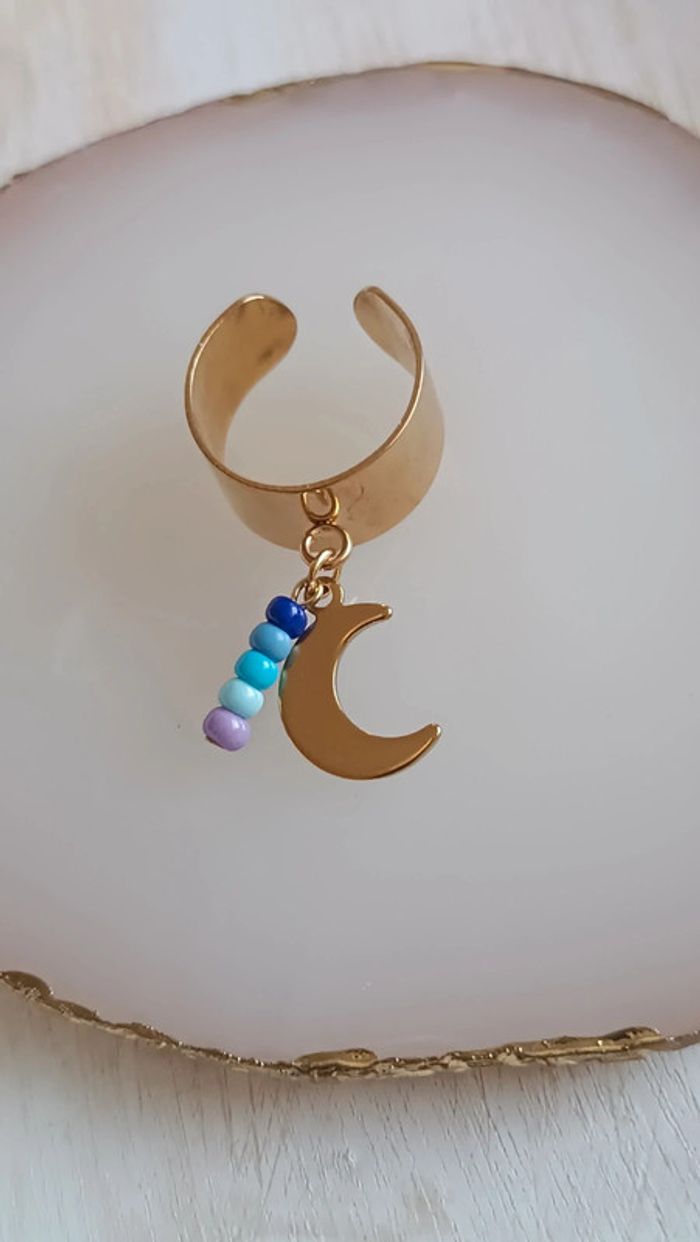 Jolie bague à breloques en acier inoxydable - photo numéro 2