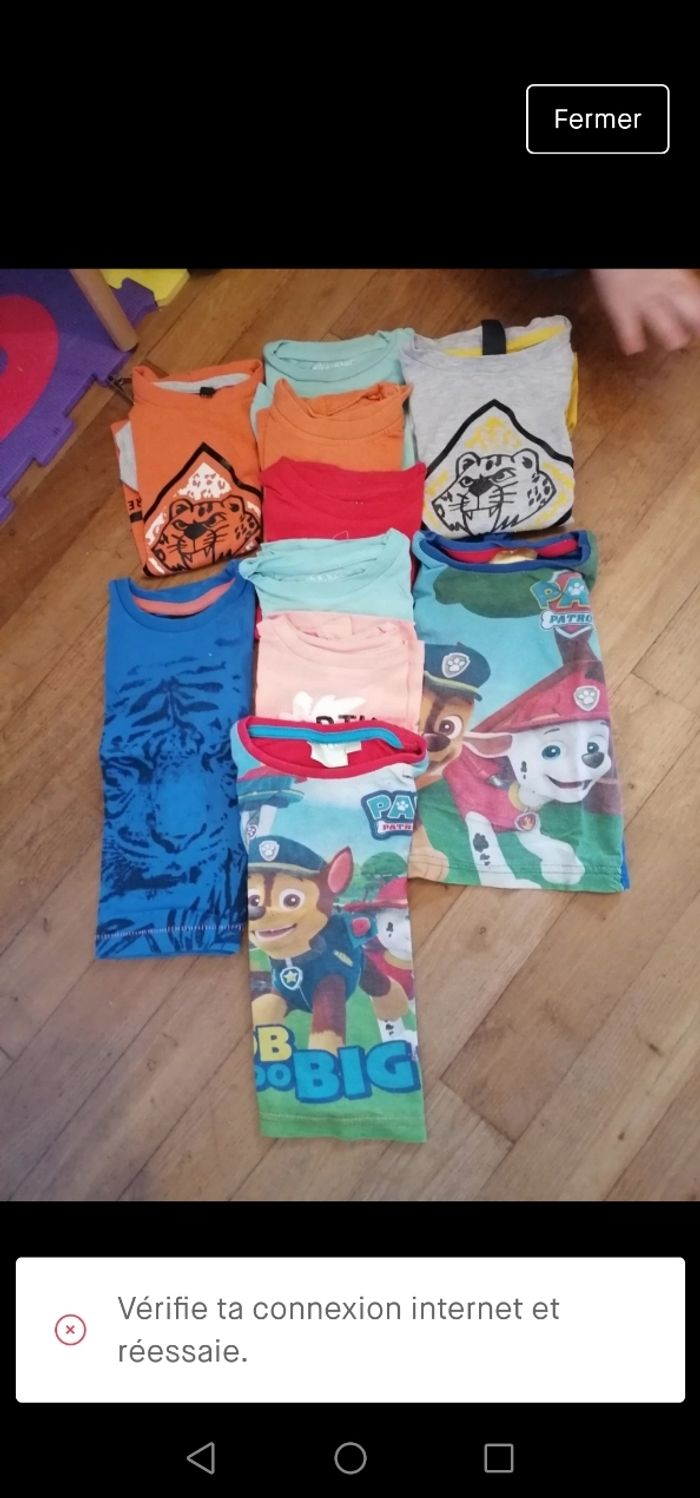 Lot  10 tee shirt 2 ans