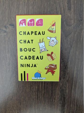 Jeu de cartes chapeau chat bouc cadeau ninja