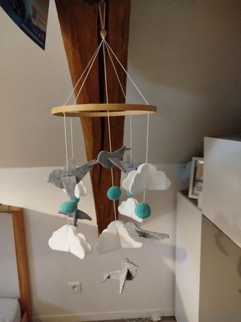 Mobile bois et tissu