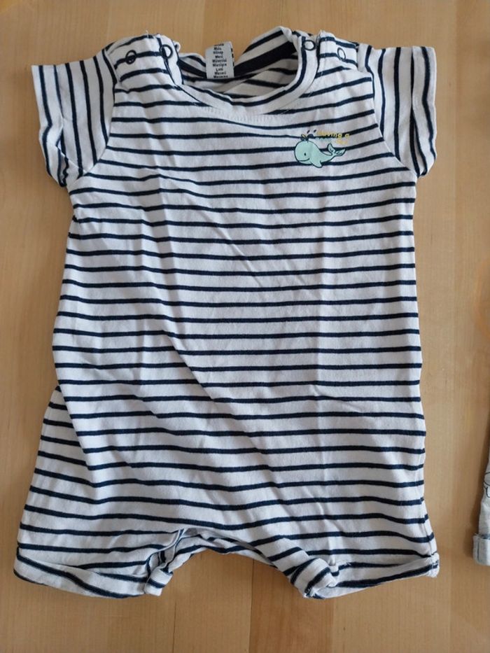 Lot de 2 barboteuses bébé 3 6 mois - photo numéro 5