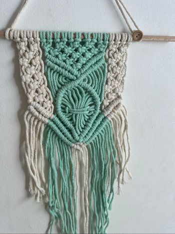 Décoration macramé murale
