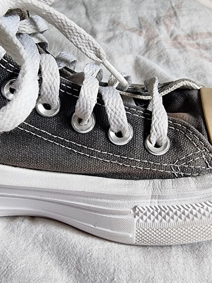 Converse all stars Chuck Taylor platforme foundational Leather - photo numéro 6
