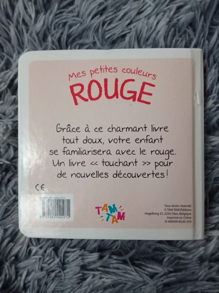 Livre bébé 💖mes petites couleurs Rouge - photo numéro 3