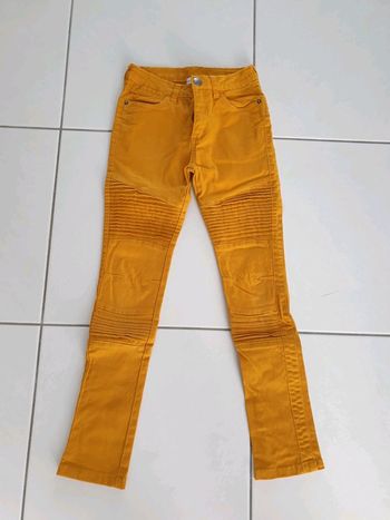 Pantalon slim moutarde 10 ans orchestra