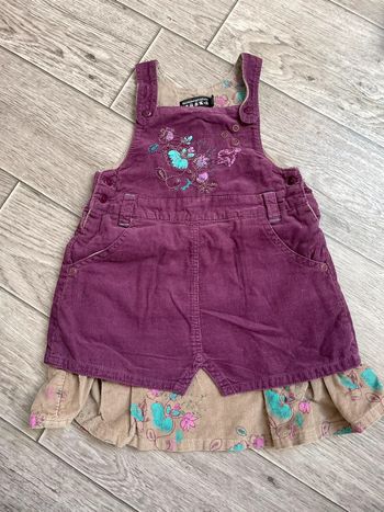 Robe velours prune 18 mois tout compte fait