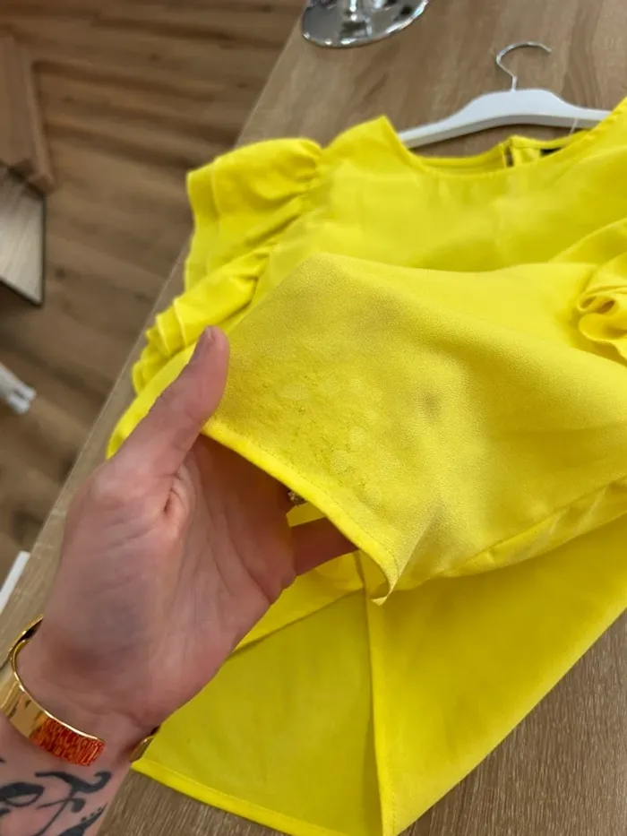 Top femme t-shirt femme taille 38 jaune - photo numéro 8