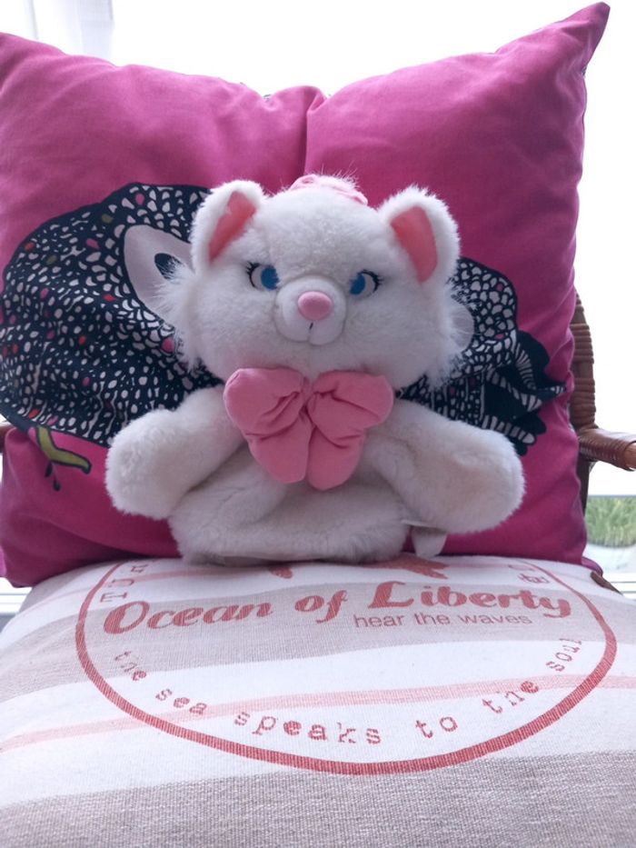 Peluche marionnette vintage Marie les Aristochats 25 cm