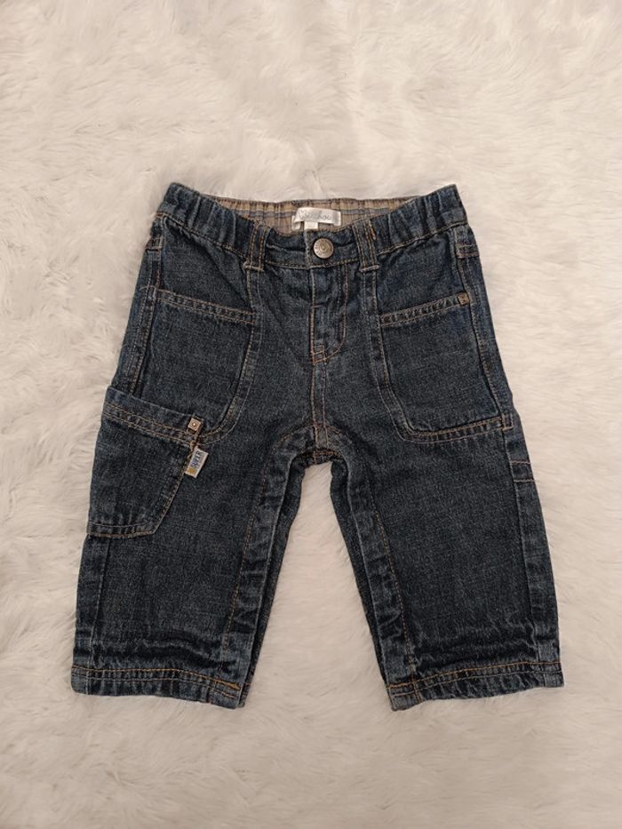 Jean taille élastique T. 6 mois Kitchoun