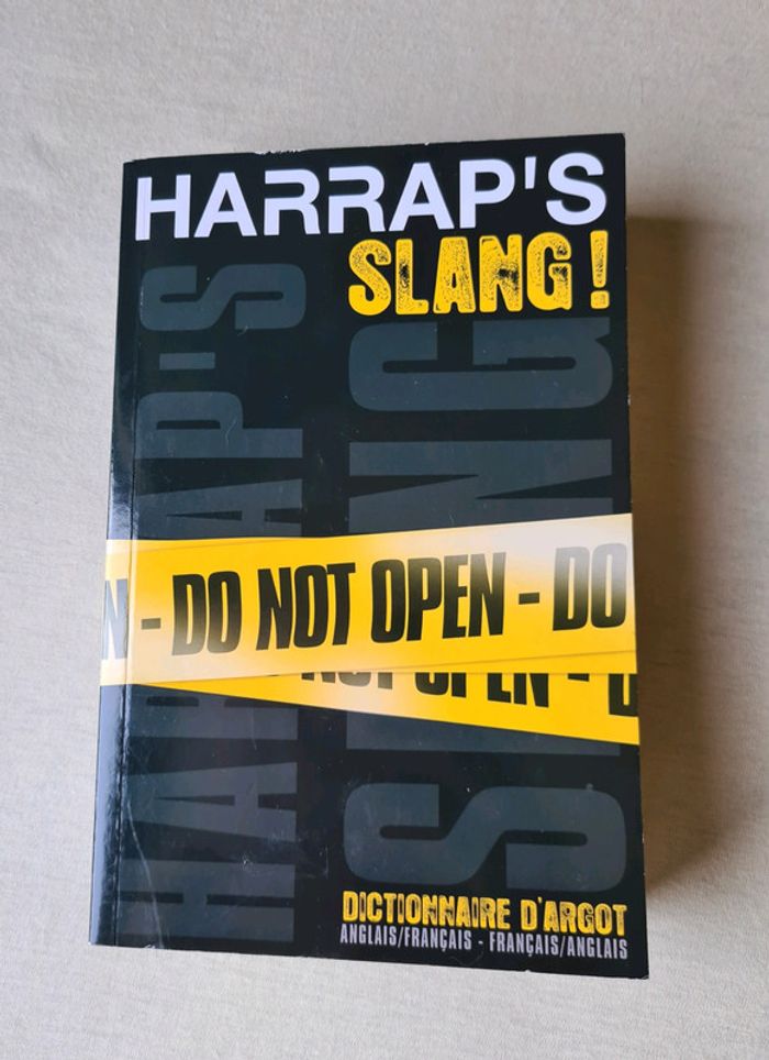 Livre Harrap's Slang dictionnaire d'argot
