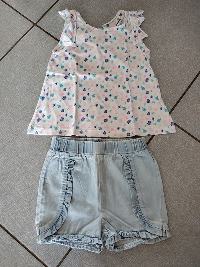 Ensemble débardeur / short Creeks T.36 M