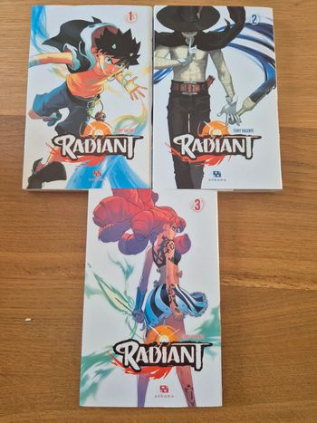Mangas radiant 1, 2 et 3
