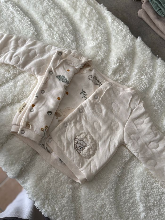 Ensemble bébé Petit Béguin matelassé 6mois