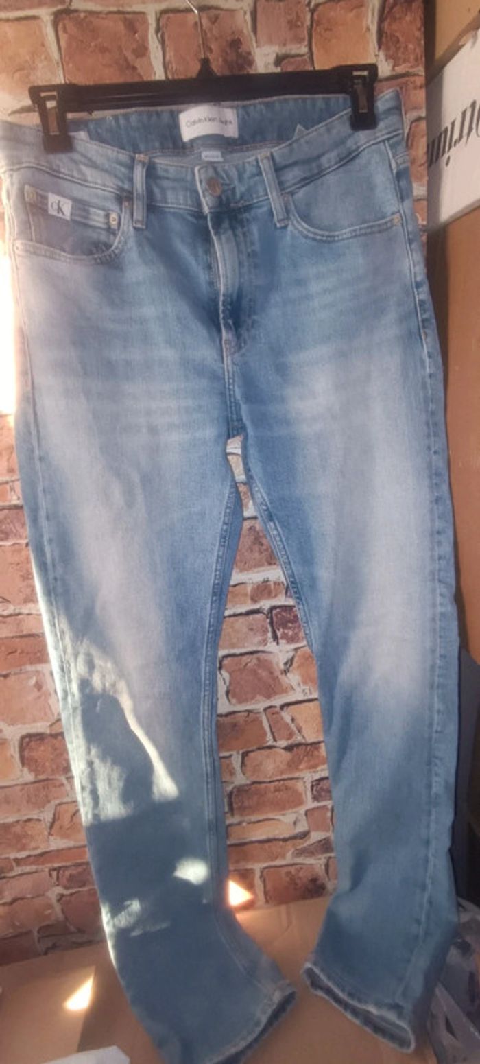 Pantalon jean bleu Calvin Klein
