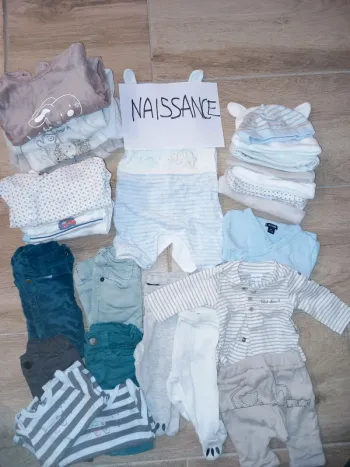 Lot 31 vêtements bébé garçon 0 mois naissance