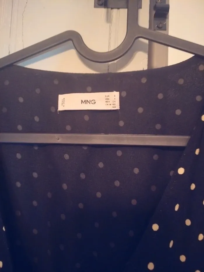 Robe longue noir pois Mango - photo numéro 6
