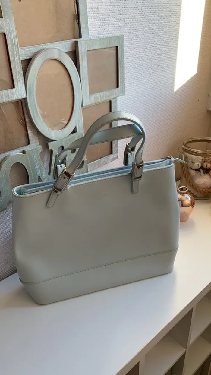 Sac a main femme bleu clair - photo numéro 2