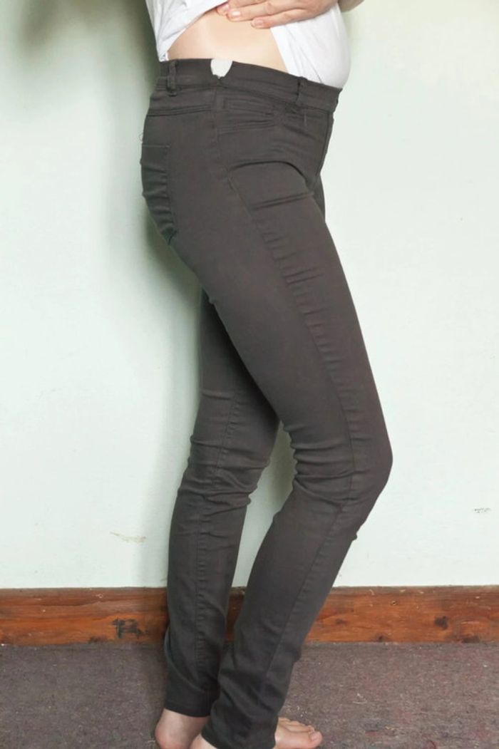Pantalon slim cache cache violet bleu - photo numéro 4