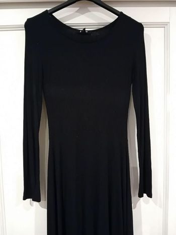 Robe noire côtelé trapèze Jennyfer M = 38/40