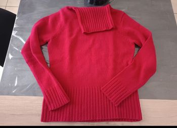 Pull col roulé femme