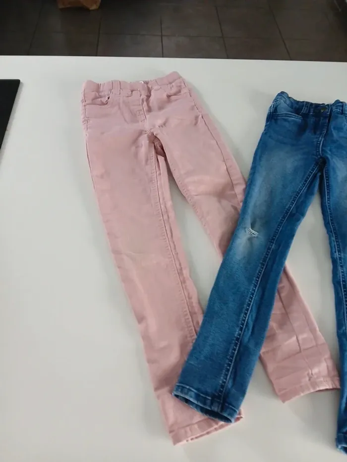 Lot pantalon fille 8ans - photo numéro 3