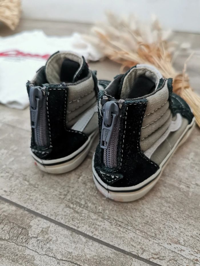 🔥Vans baskets montantes pointure 22 enfant offthewall old-school - photo numéro 3