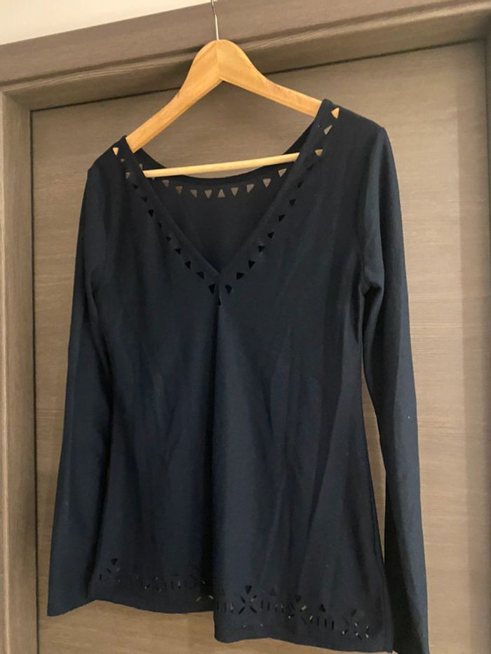 Haut manches longues décolleté dos promod taille m - photo numéro 2