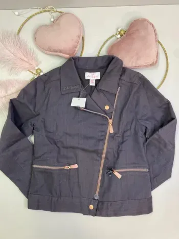 Veste fille - gris - neuf - Lili Gaufrette - Taille 6 ans