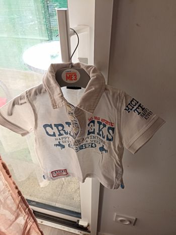 Thee short blanc bleu