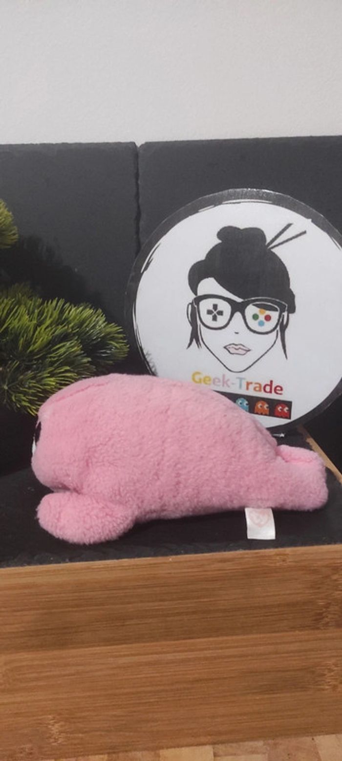 doudou phoque otarie rose paillette yeux ty noir Achat occasion