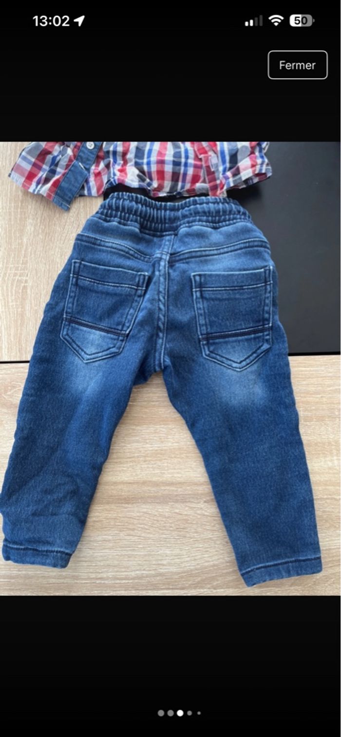 Chemise et pantalon garçon 18 mois - photo numéro 2