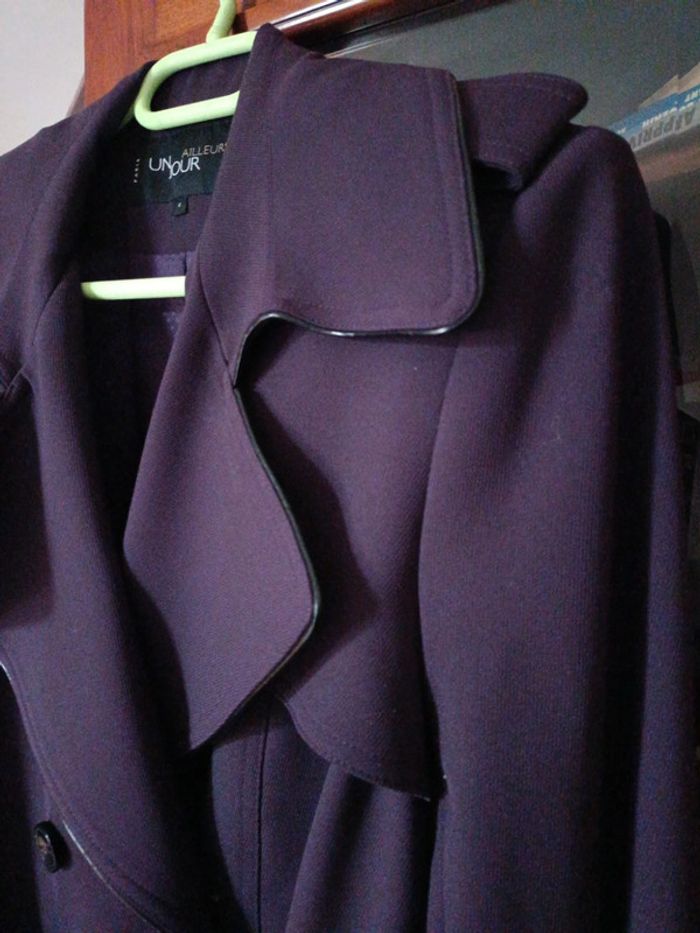 Trench veste violet un jour ailleurs - photo numéro 7